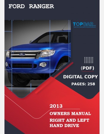ford ranger 2013 owners manual